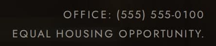Camila · story: Office: (555) 555-0100 · Equal Housing Opportunity.